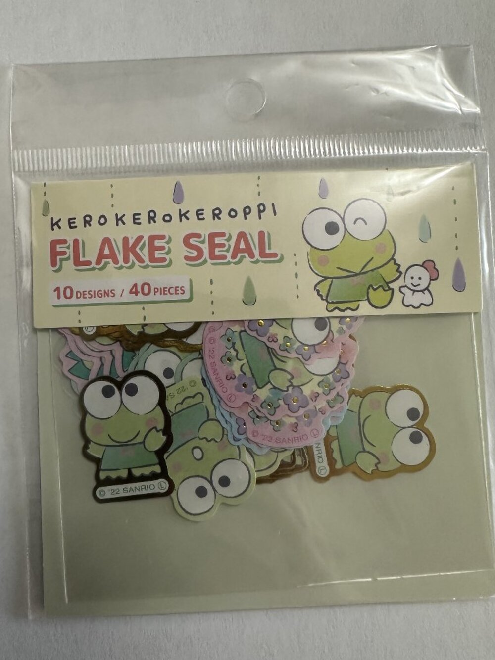 Sanrio Keroppi Flake Seal Sticker Pack
